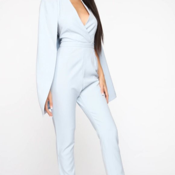 Fashion Nova Cape Jumpsuit - Picture 2 of 3